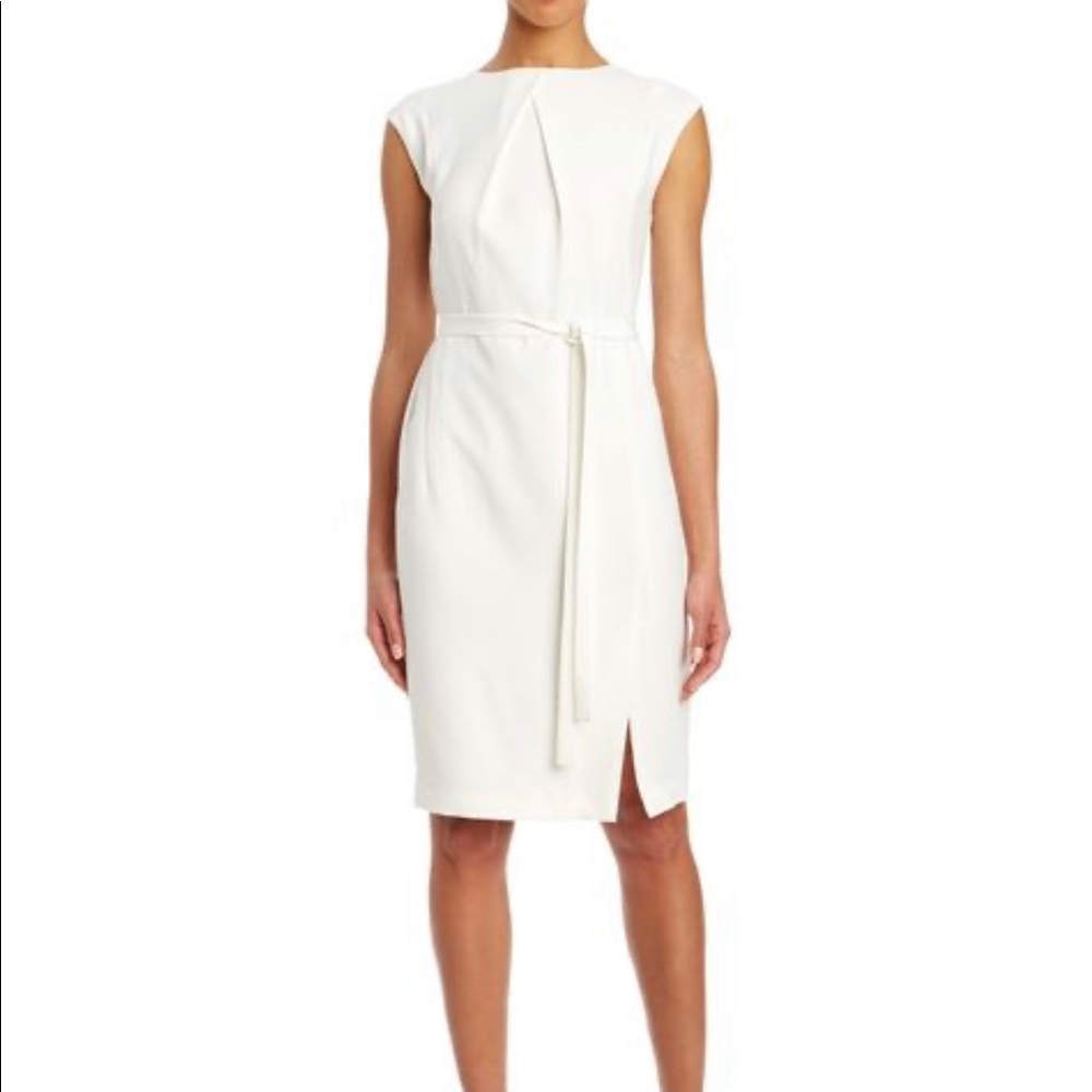 L.K BENNETT LONDON REGINA WHITE DRESS